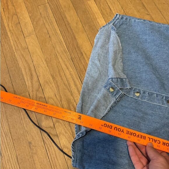 Vintage Hard Rock Cafe Denim Button Up Shirt - Picture 7 of 7